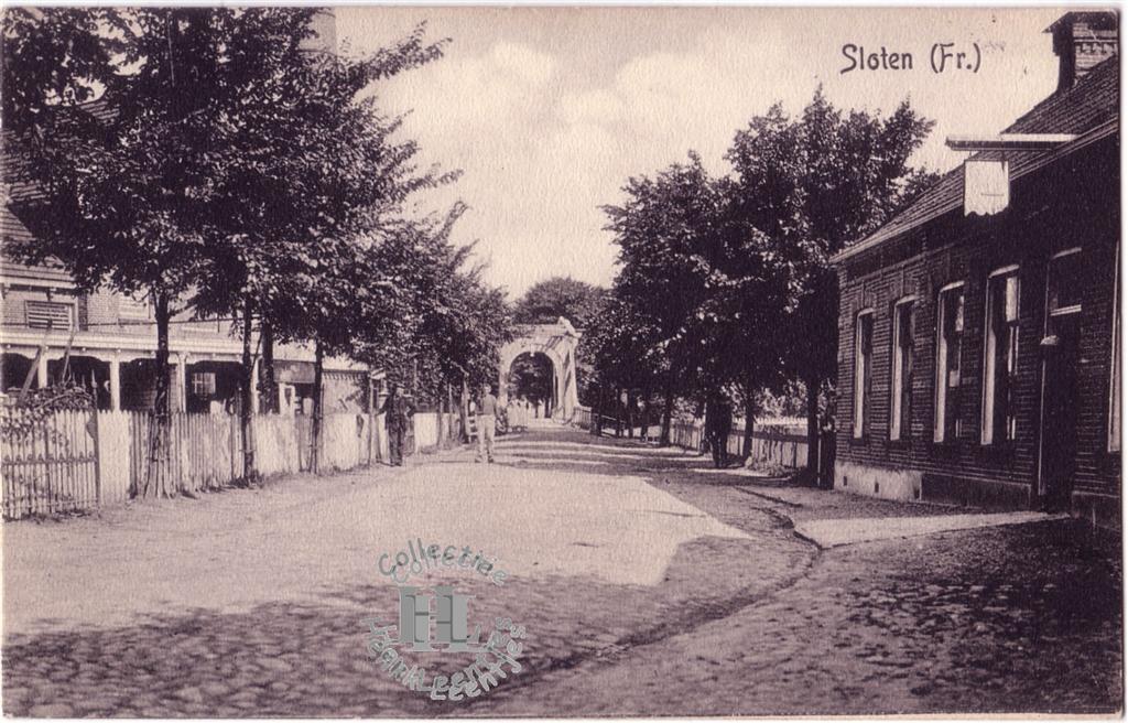 Langebrug westzijde ca. 1900