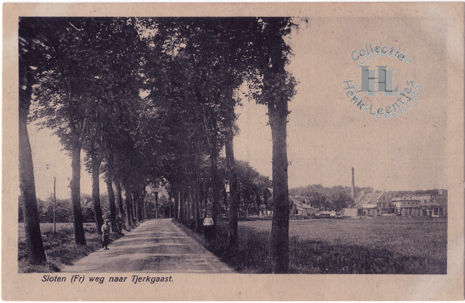 Spanjaardsdijk richting Sloten ca. 1910